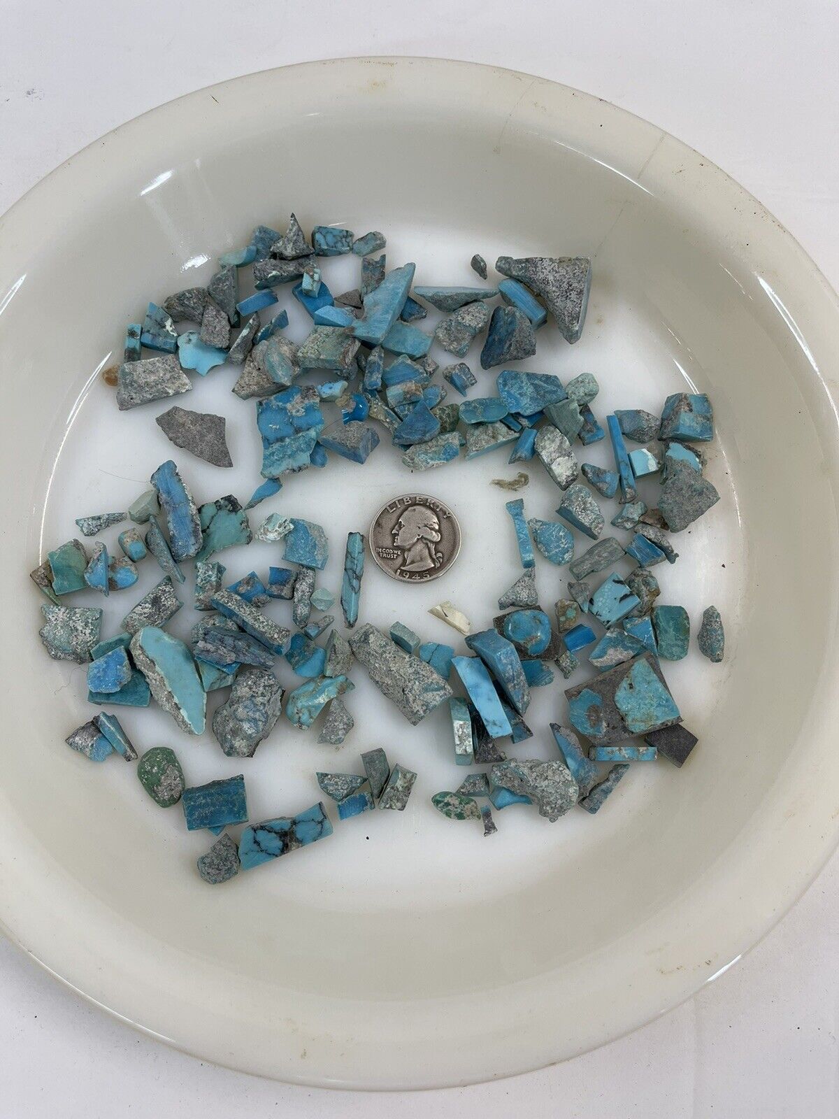 Lot of 100+g grams Turquoise Rough Jewelry Making Old Stock AZ Estate *g