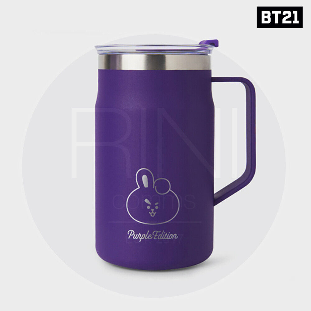 BTS BT21 Official Goods LocknLock Tumbler 600ml COOKY Purple of Wish Edition