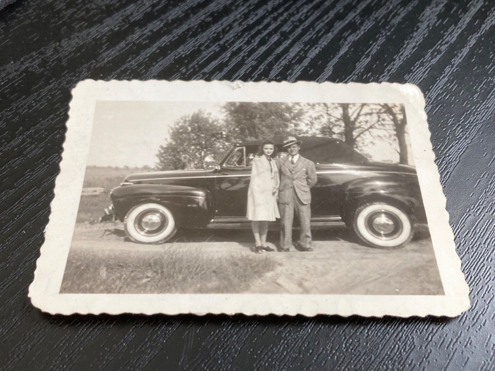 B&W Photo Couple in Wyandotte, Michigan - 1941