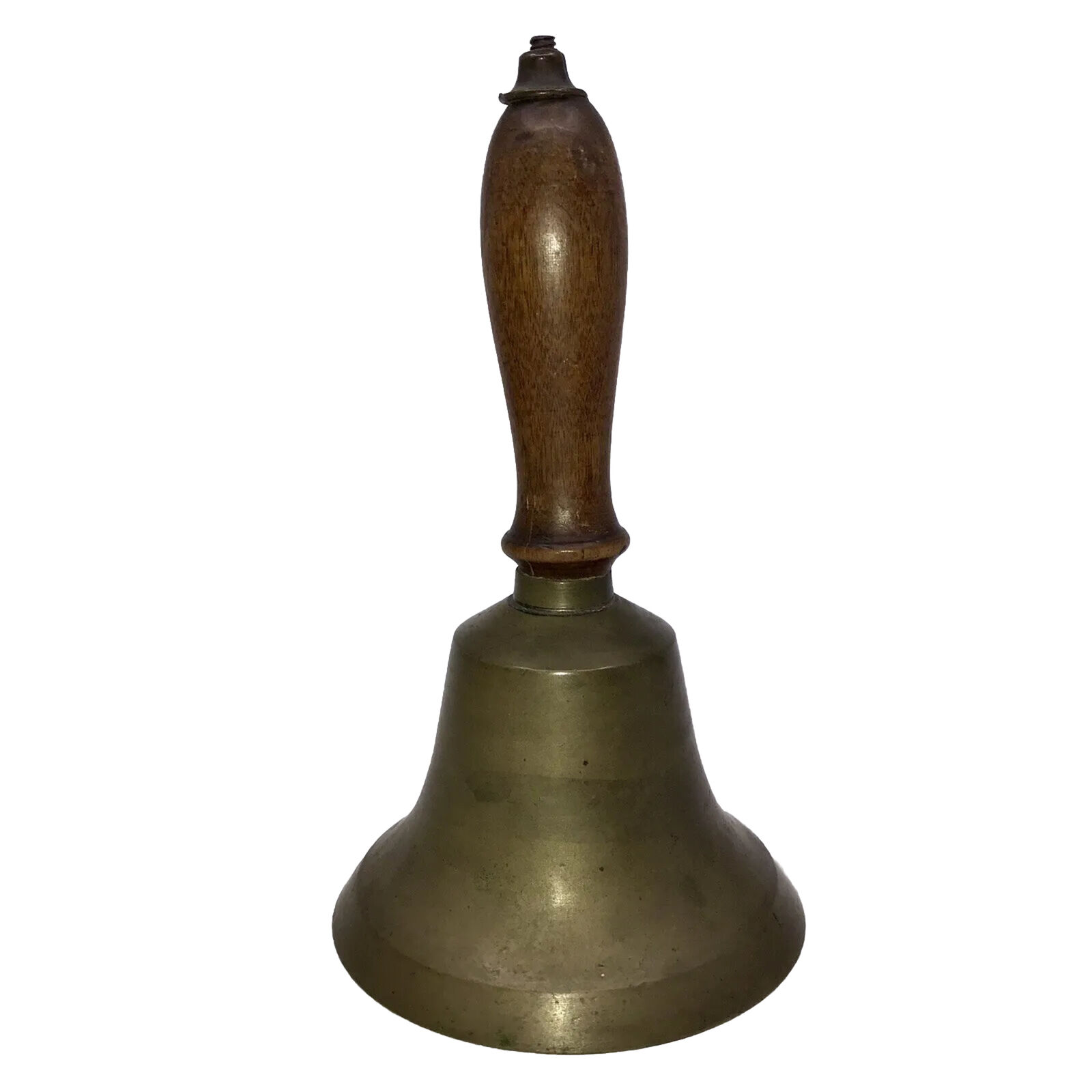 Nice Victorian Antique Brass Teacher's School Bell, ONE ROOM SCHOOL HOUSE 1800’s