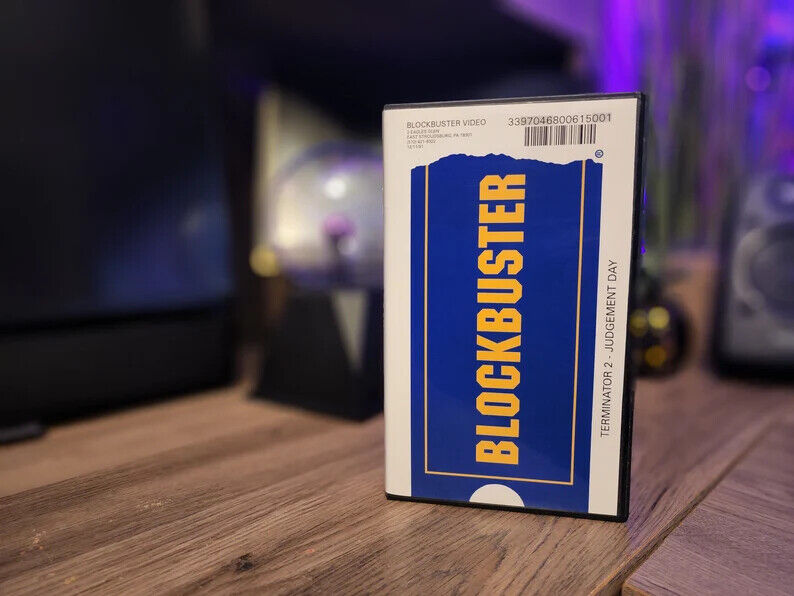 Blockbuster VHS Case with Custom Printed Movie Insert (Reproduction)