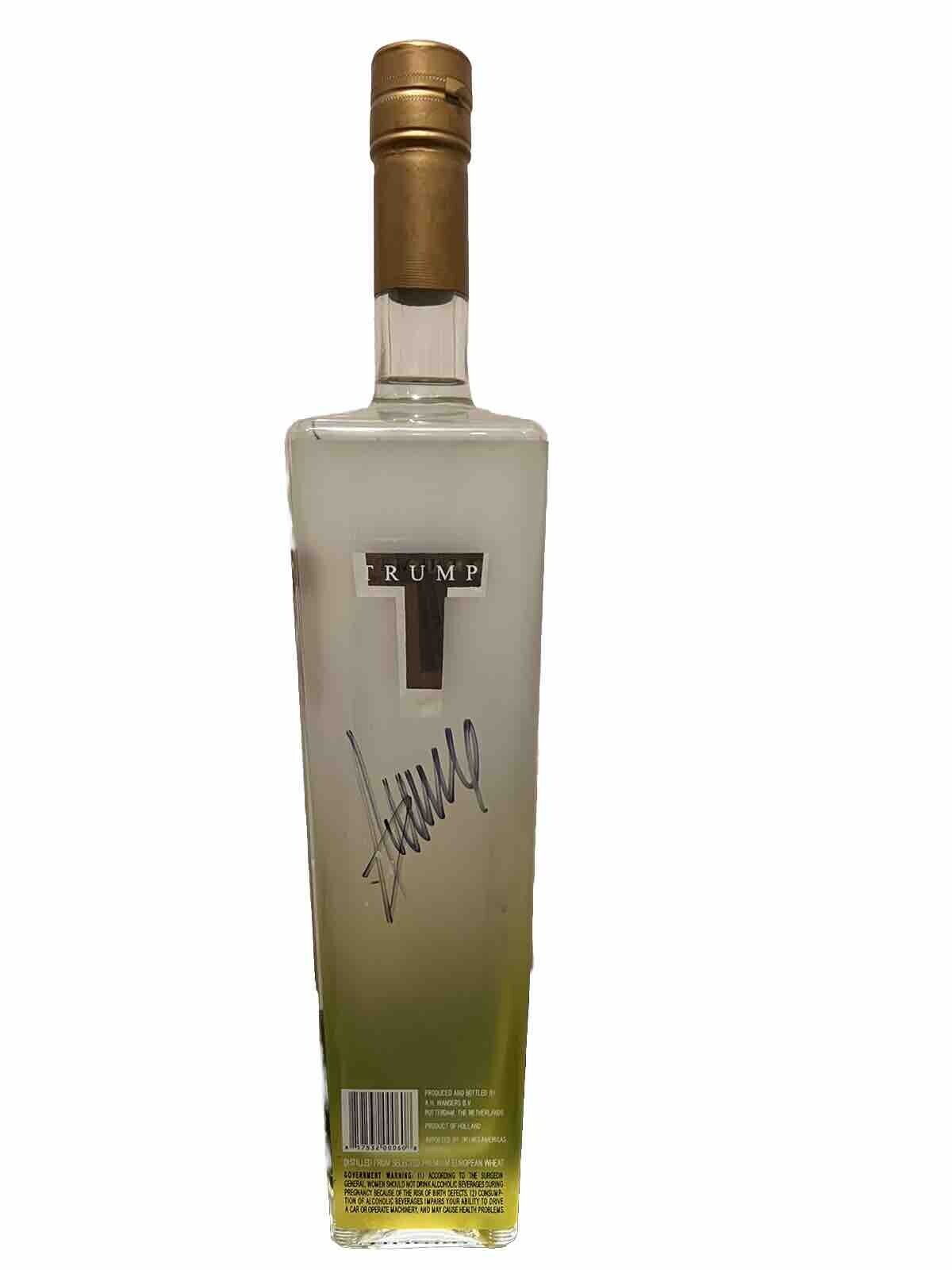Signed Trump Vodka 750ML Very Rare Citron