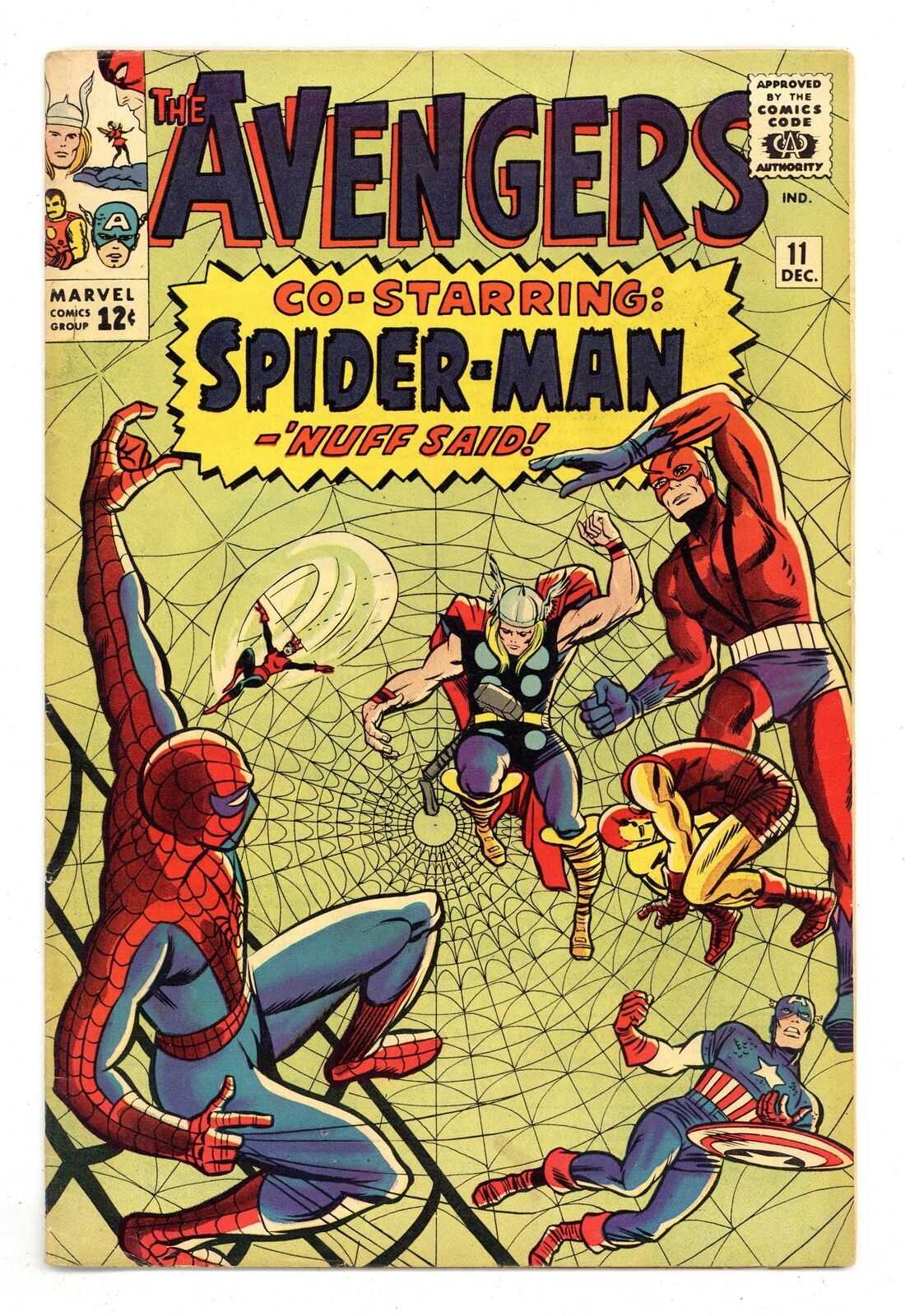 Avengers #11 VG 4.0 1964