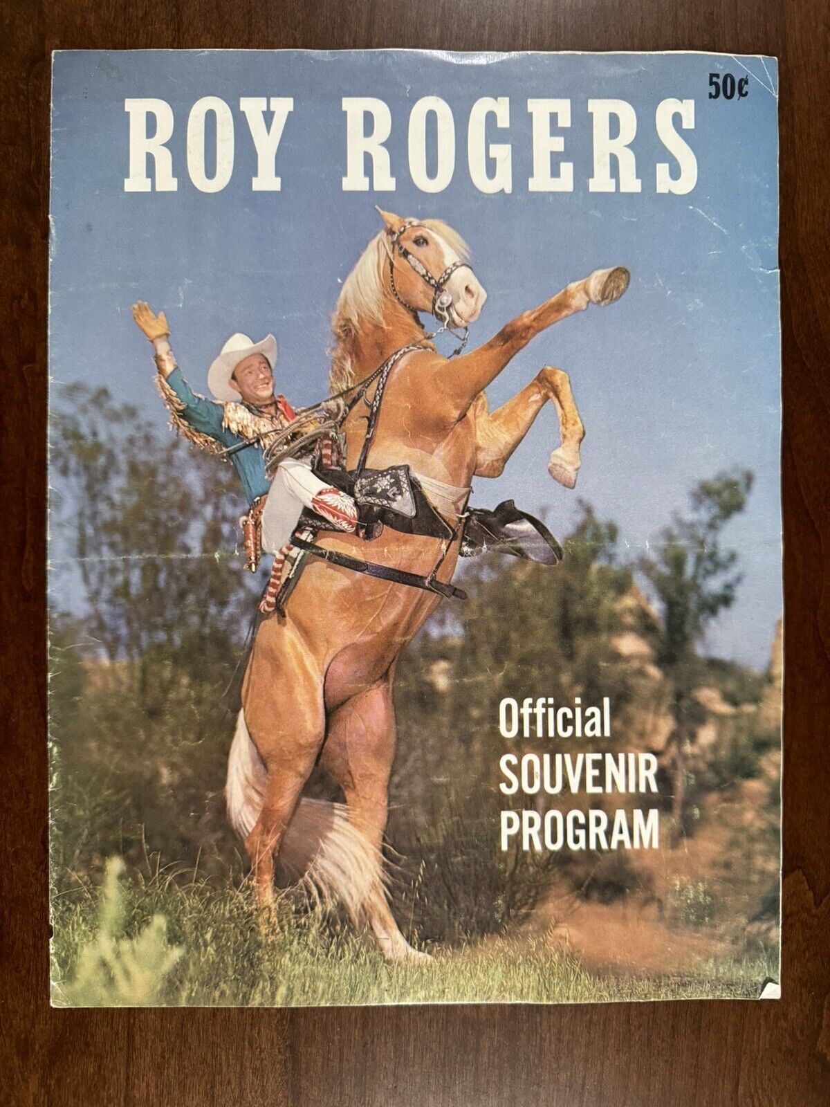 Roy Rogers Official Souvenir Program 1959 show Dale Evans cowboy photos flyer