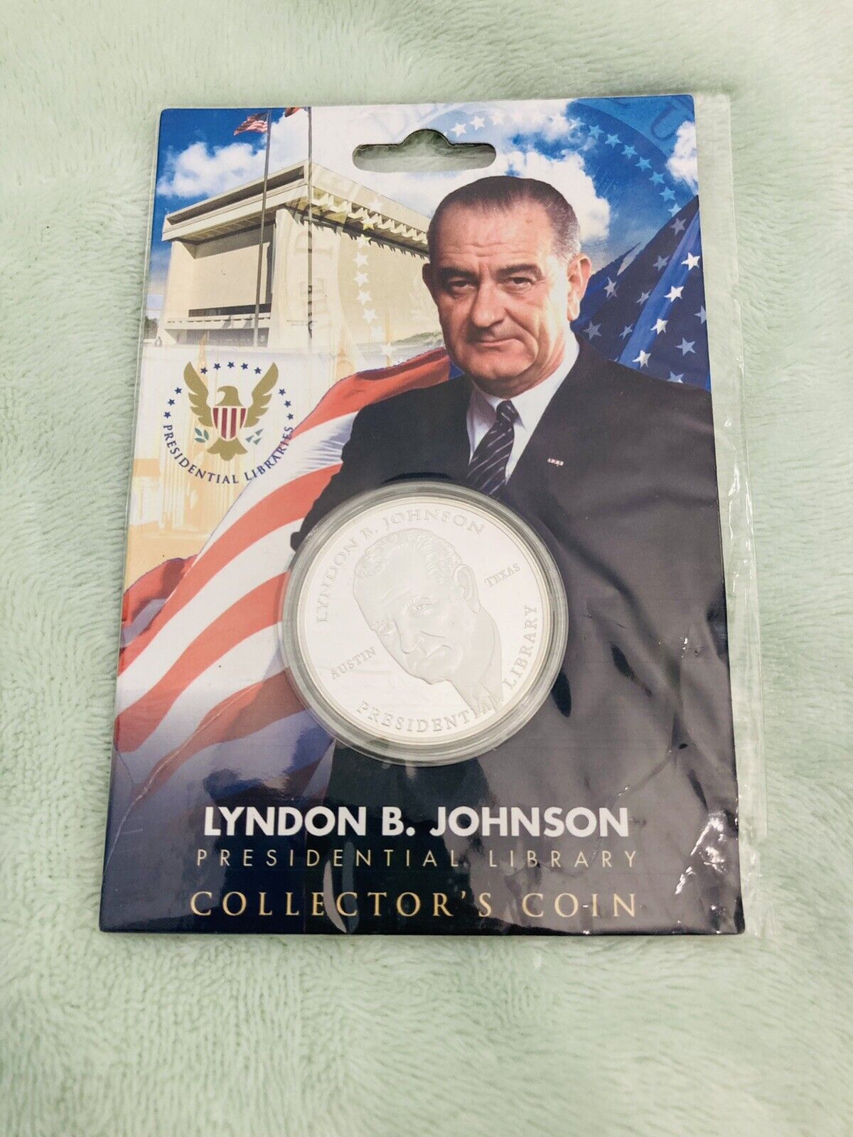 Lyndon B. Johnson - Presidential Library Collector’s Coin in Original Package