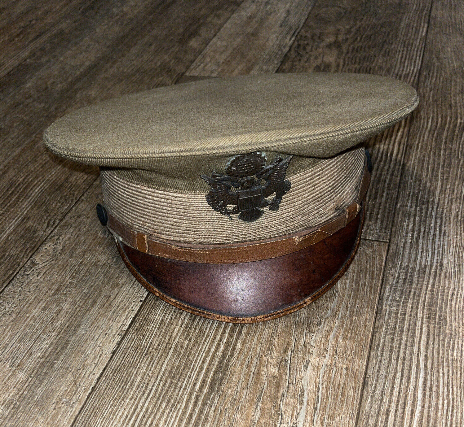 WW1 Period Named U.S. Army Cadet Visor Hat Horstmann Pre Early