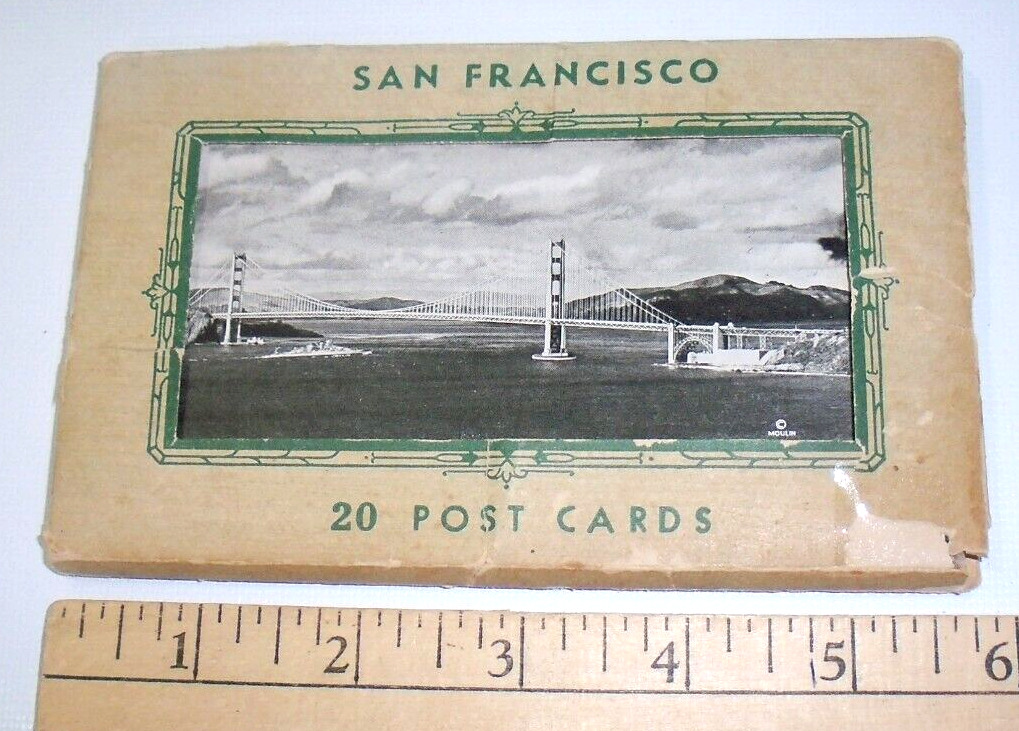 1936 J C Bardell The Gray Line San Francisco, California 20 Picture Post Cards