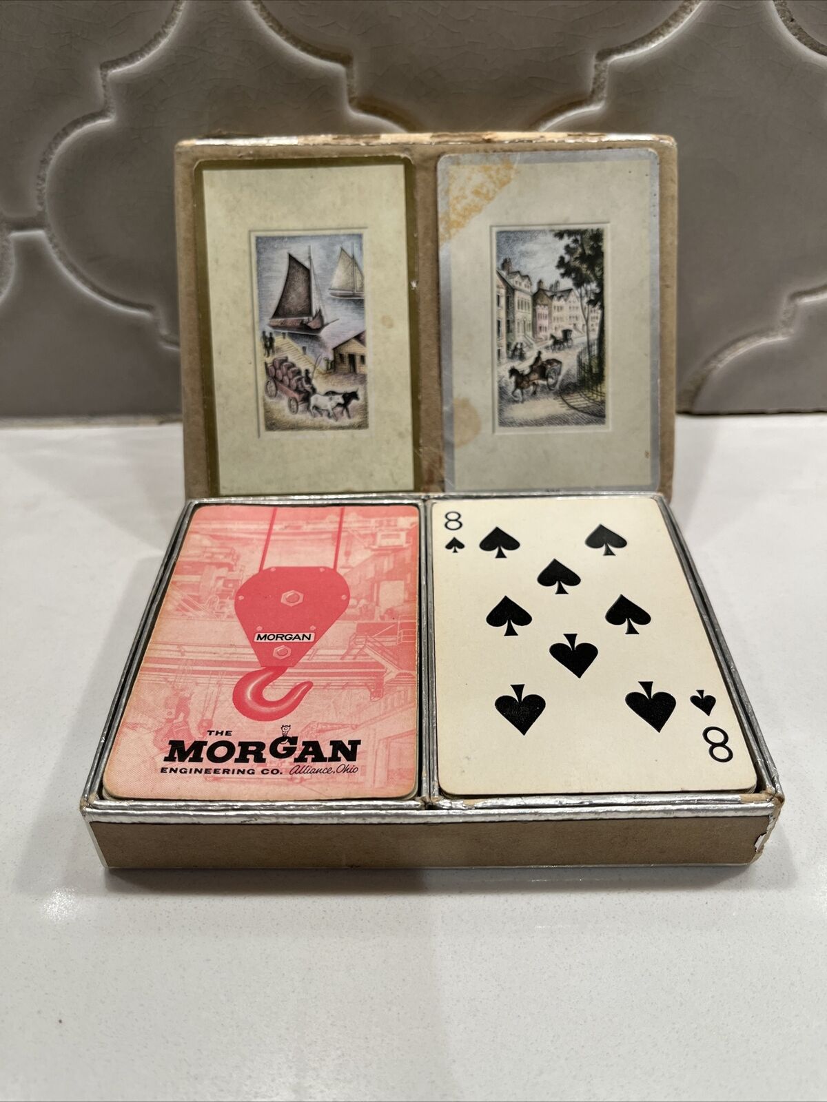 VINTAGE The Morgan Engineering Company Playing Cards, Alliance, Ohio VINTAGE