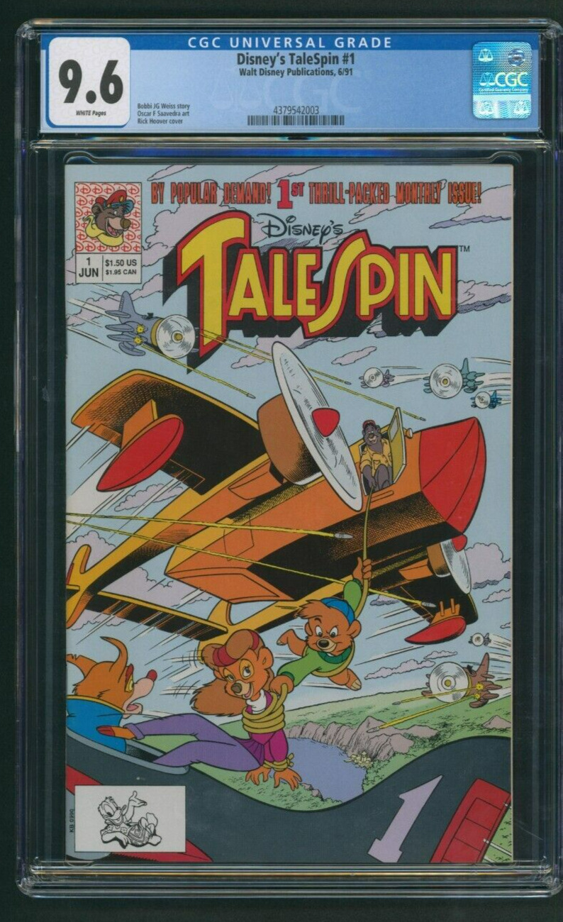 Talespin #1 CGC 9.6 Walt Disney Publications 1990 Comic