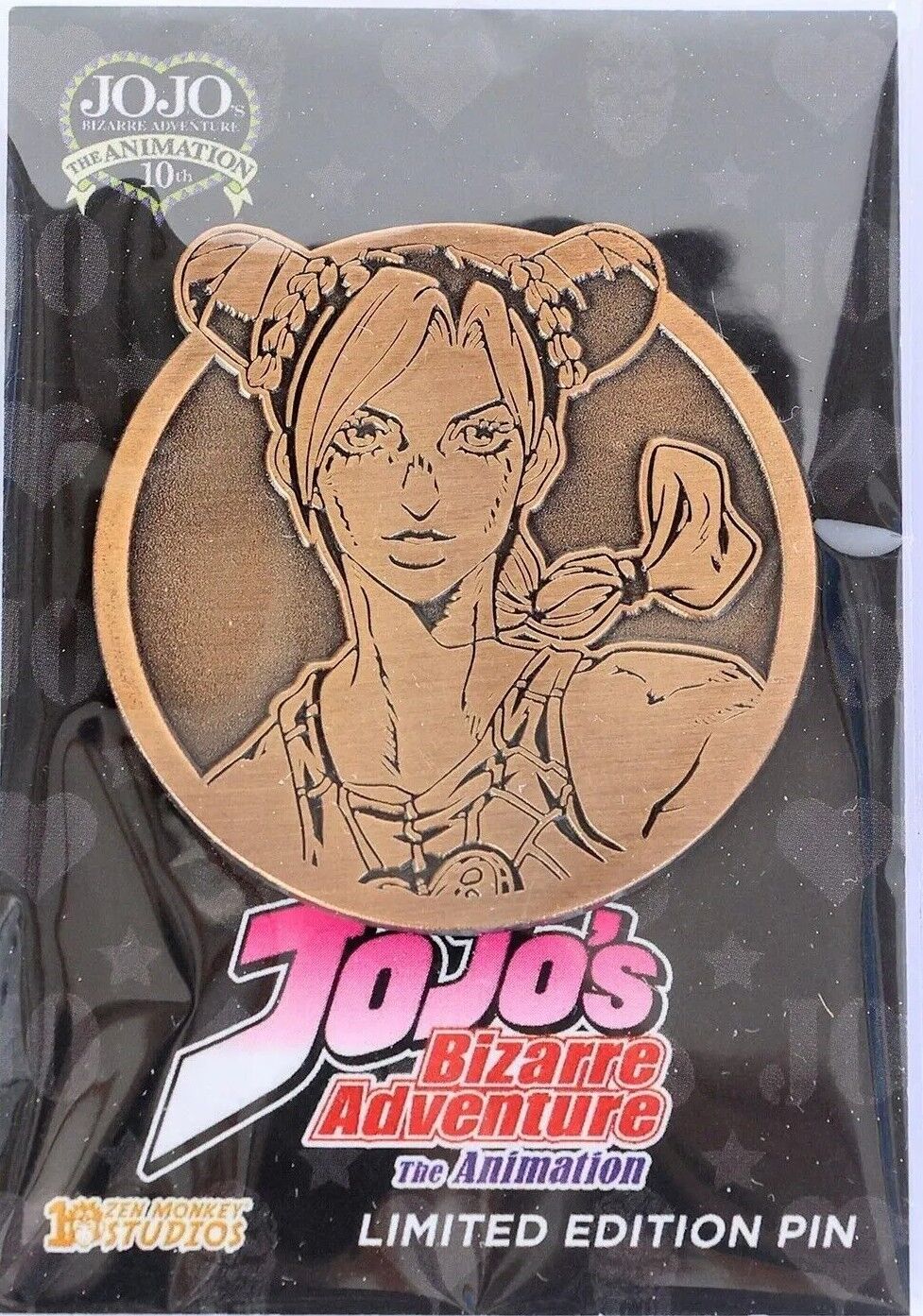 JoJo's Bizarre Adventure Jolyne Emblem Limited Edition Enamel Pin Zen Monkey