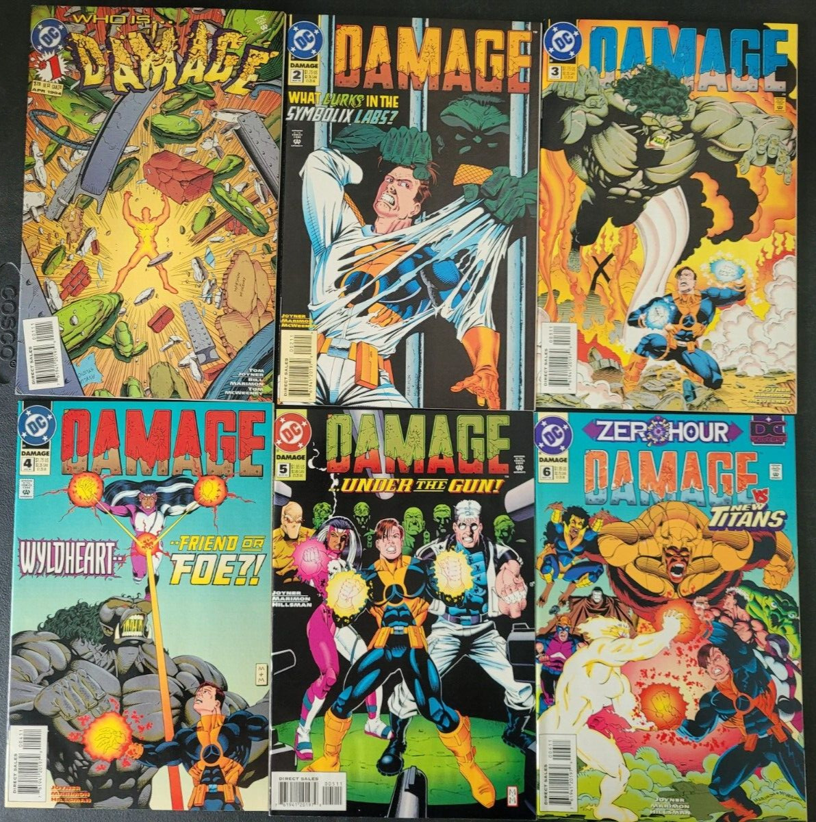 DAMAGE #1-15, 17-20 (1994) DC COMICS TOM JOYNER MARIMON NEAR COMPLETE SERIES