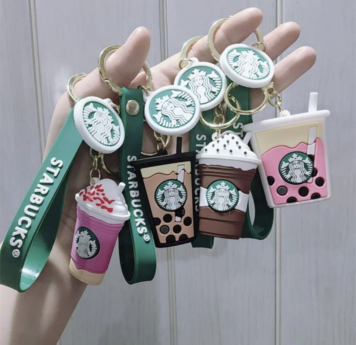 New❗️STARBUCKS Inspired Keychains-4 Adorable Designs To Choose From-FREE SHIP