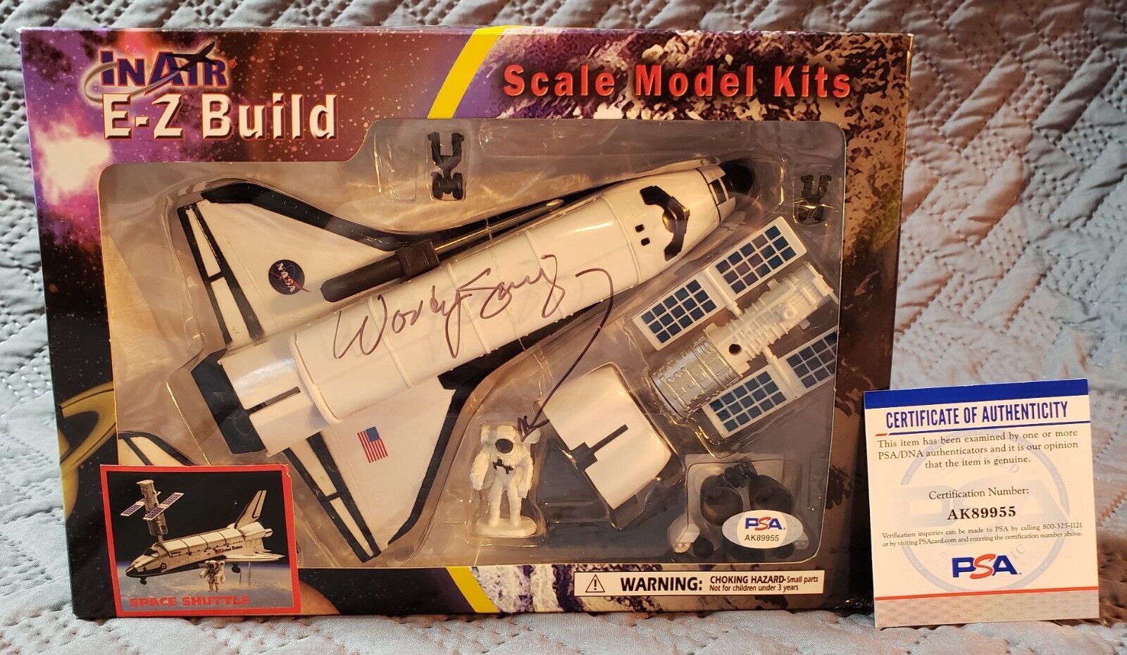 Astronaut ~ Sherwood “Woody” Spring ~ Signed NASA Model Toy Space Shuttle PSACOA