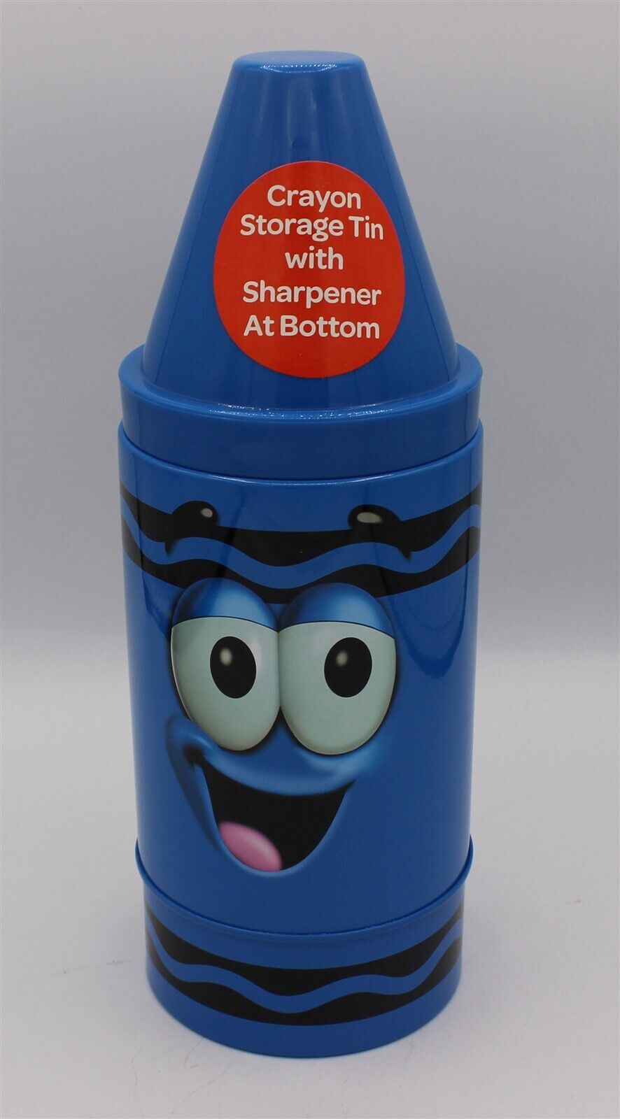 Crayola - Crayon Storage Tin With Sharpener At The Bottom - Blue