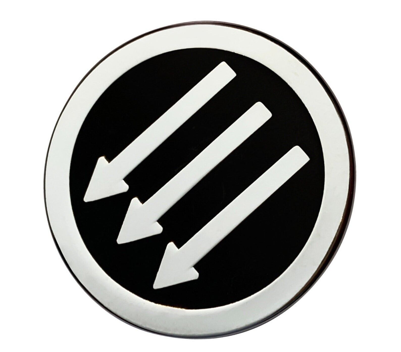 Iron Front Enamel Pin Anti Fascist Circle Antifascist Three 3 Arrows Antifa