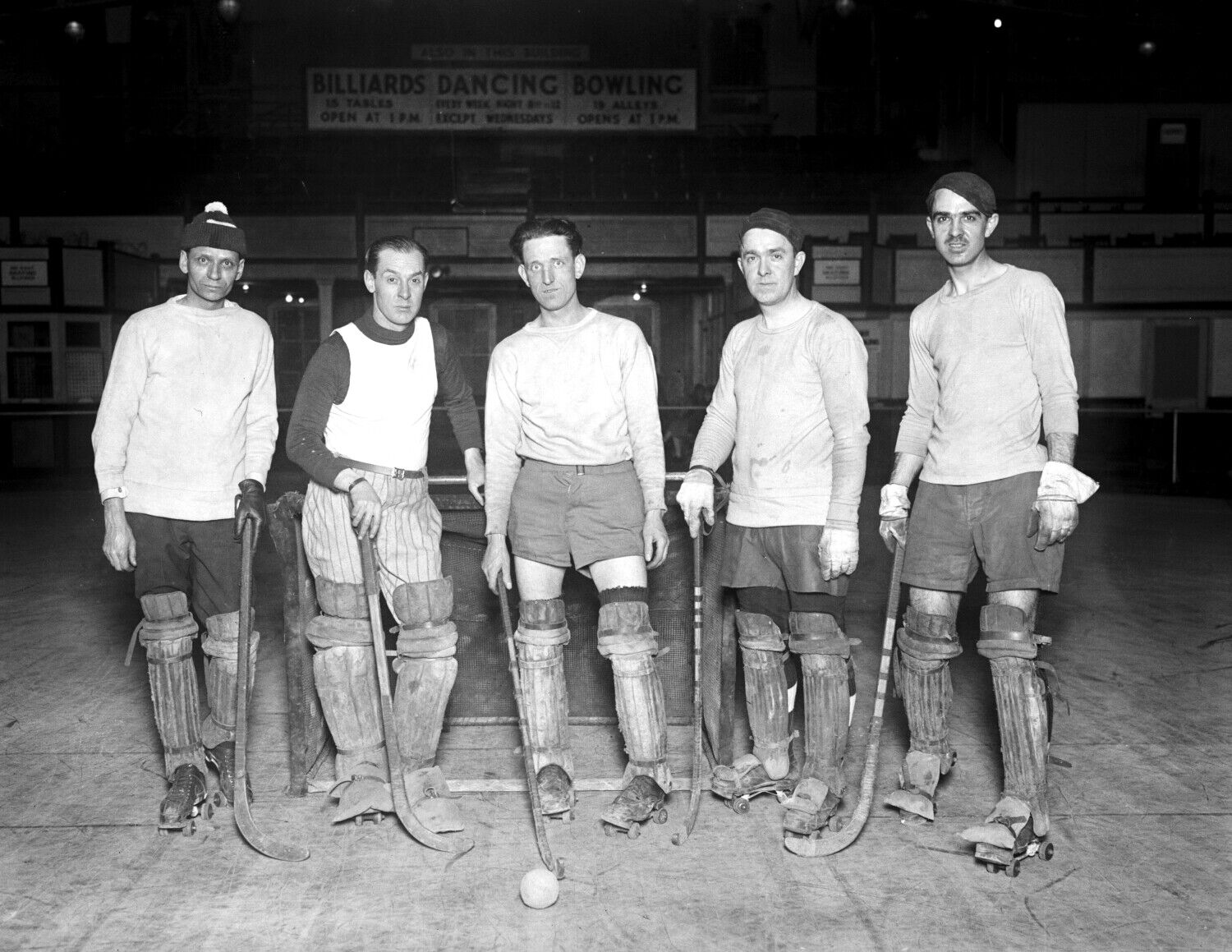 1926 Arcade Roller Hockey Club Vintage Photograph 8.5