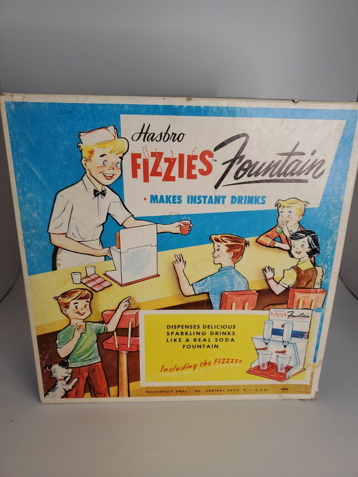 Vintage 1960's Hasbro Fizzie Fountain Toy Soda Fountain - Original Box