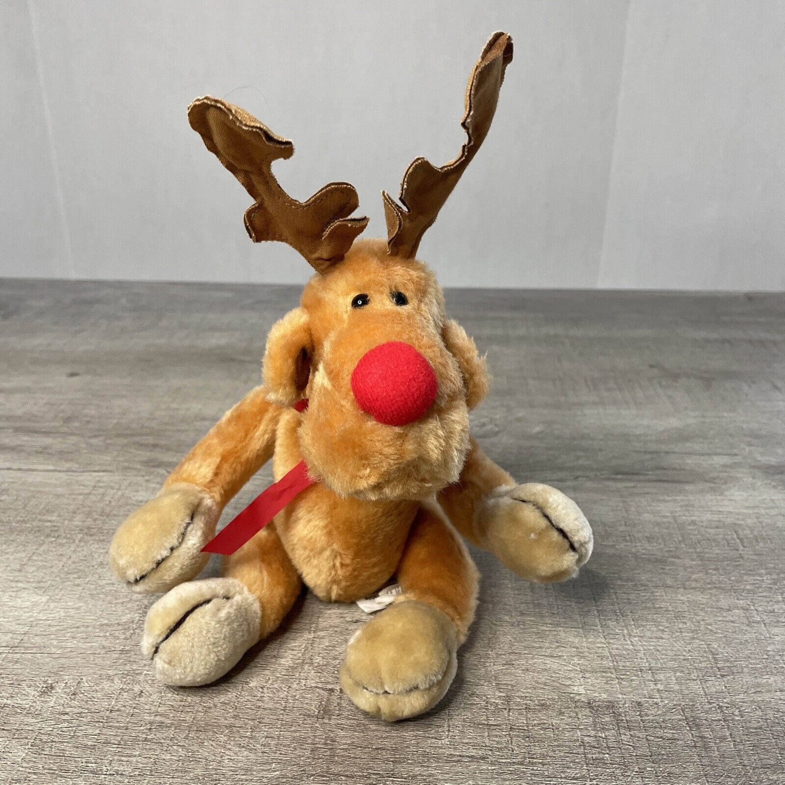 Vintage CMC 12” Reindeer Plush Poseable Limbs (MLL31) 1987 Christmas