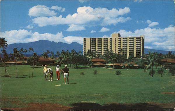 1973 Maui,HI Royal Lahaina Hotel and Cottages Hawaii Chrome Postcard 9c stamp