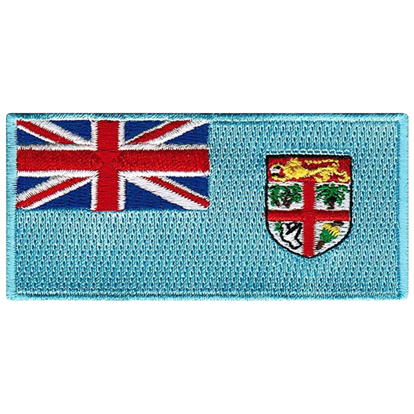 Fiji National Country Flag Iron on Patch Embroidered Sew On International