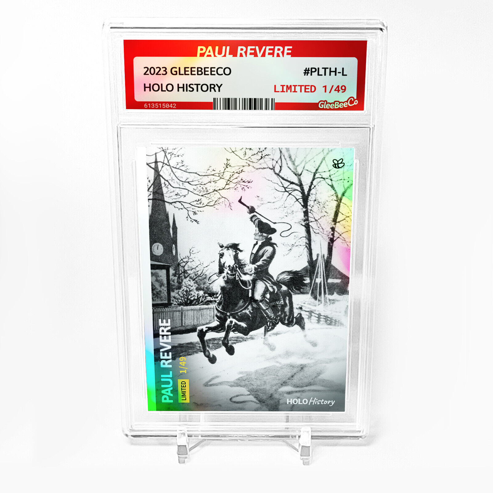PAUL REVERE Card 2023 GleeBeeCo Holo History #PLTH-L Limited to Only /49