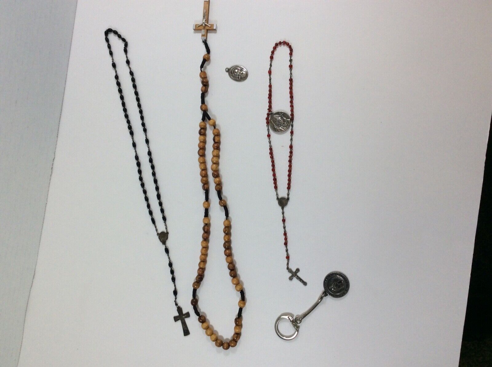 Rosaries & Religious Medals Vintage Lot of 5 pieces