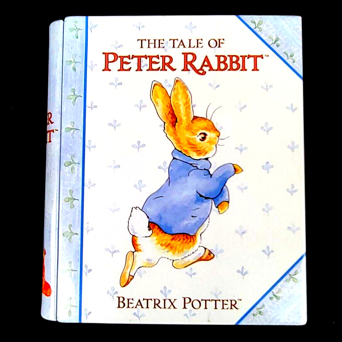 Peter Rabbit Metal Tin Box Book Shaped Vintage Beatrix Potter 1997