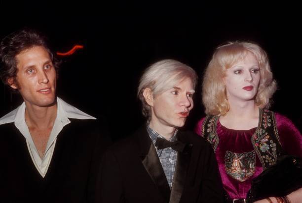 Artist Andy Warhol and trans actress Candy Darling 1971 Old Photo