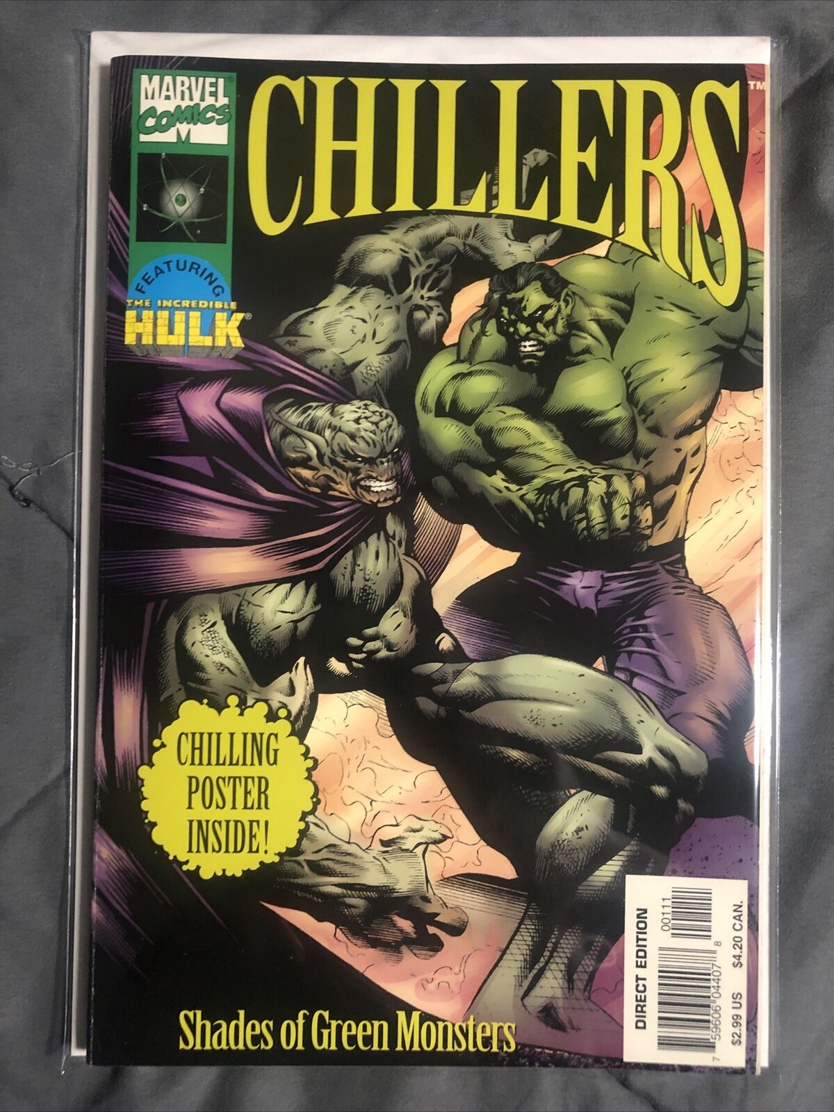 MARVEL CHILLERS SHADES OF GREEN MONSTERS BOOK 1997