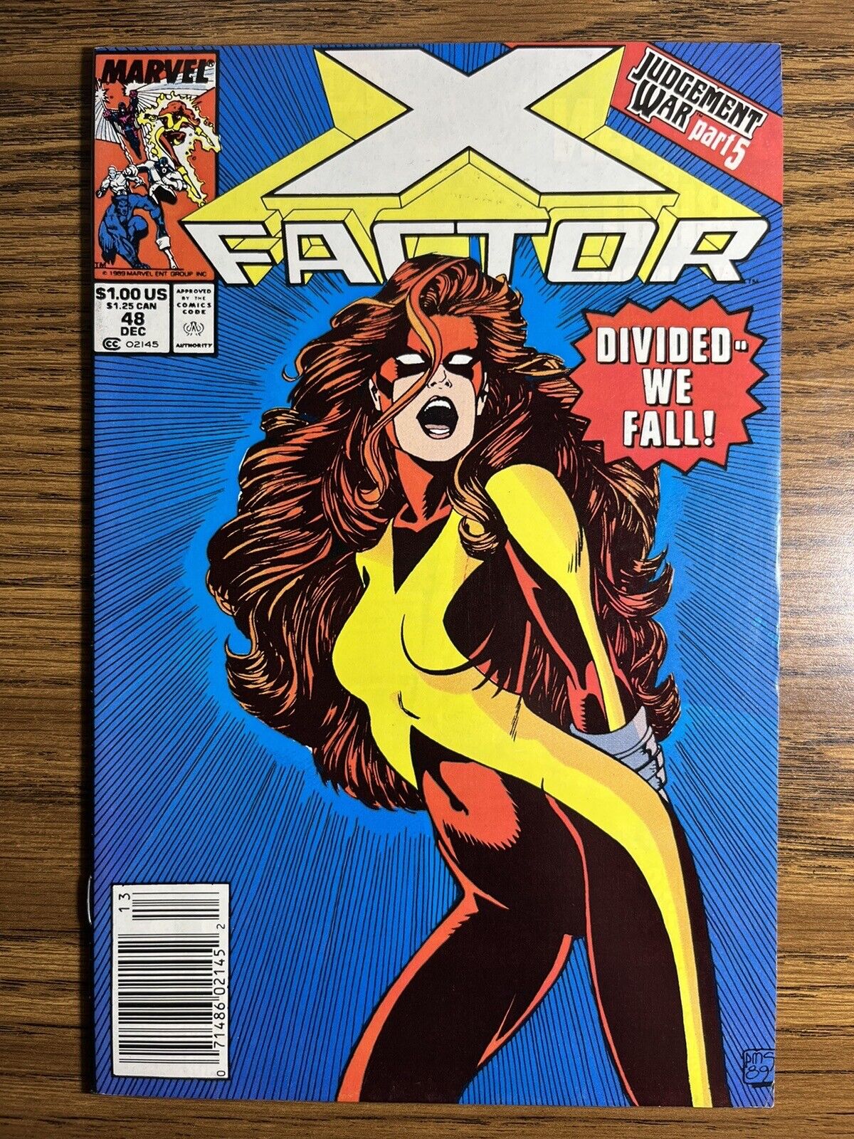 X-FACTOR 48 NEWSSTAND GORGEOUS AL MILGROM COVER MARVEL COMICS 1989