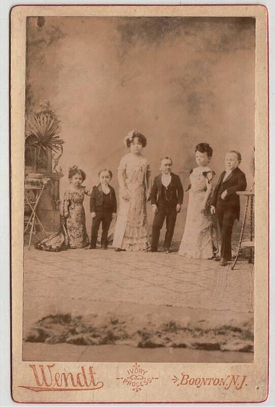 S. HORVATH MIDGET FAMILY ~ RINGLING BROS CIRCUS ~ c. - 1880