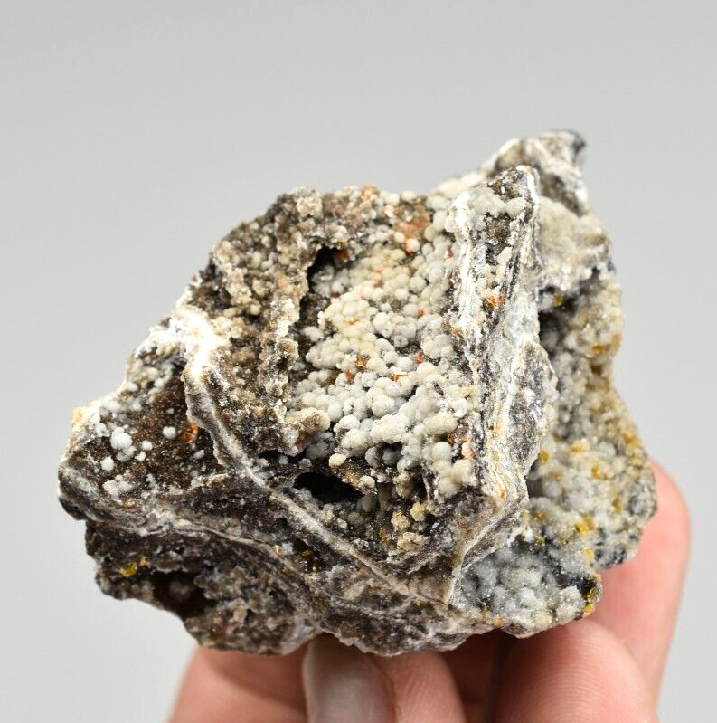 Wulfenite with Quartz - Finch Mine, Gila Co., Arizona