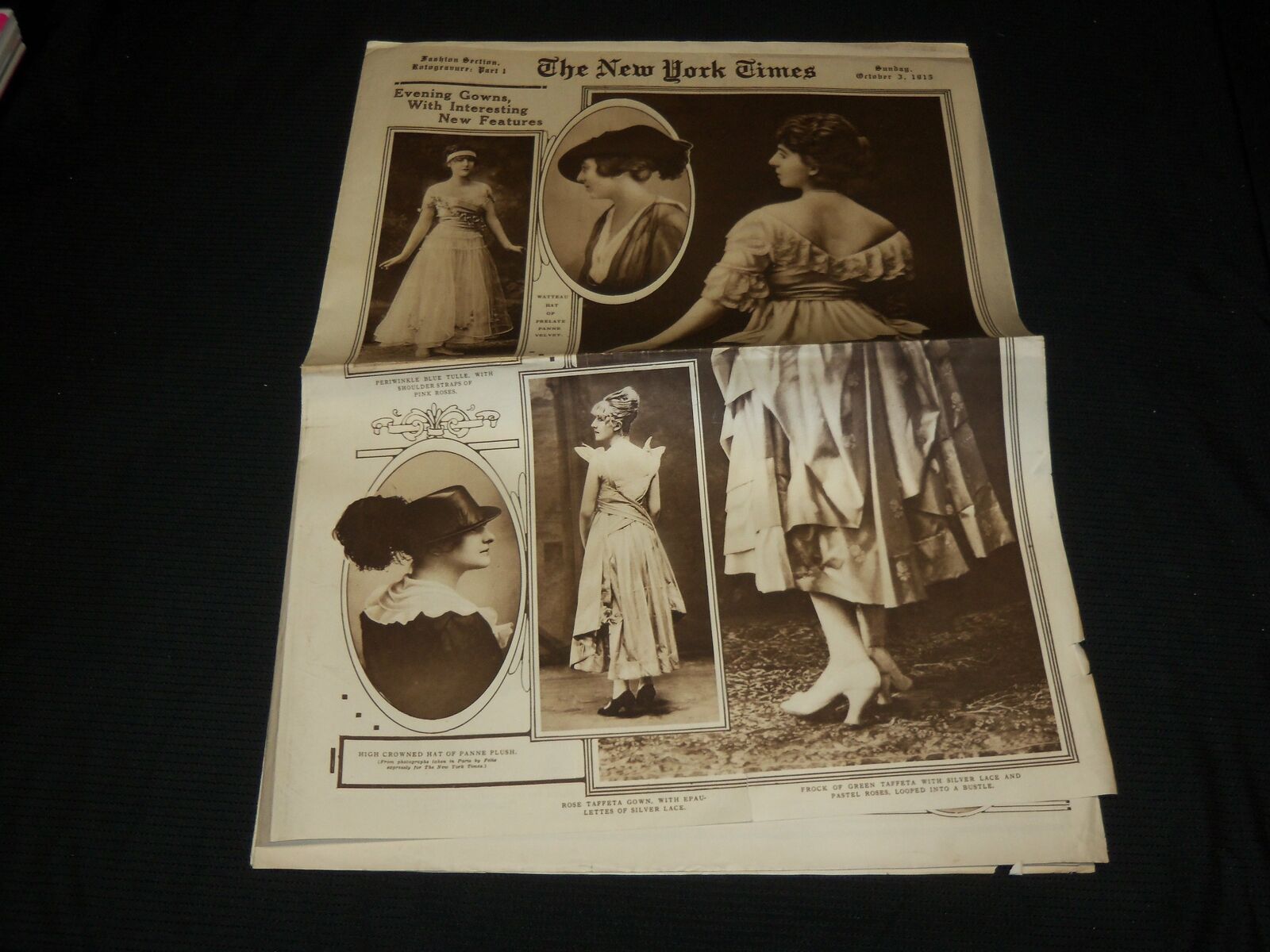 1915 OCTOBER 3 NEW YORK TIMES PICTURE SECTION - ONE PIECE FROCKS - NP 5604