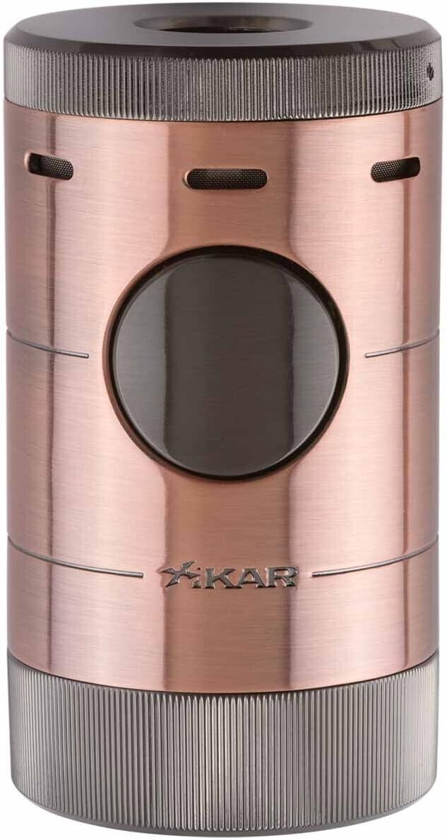 Xikar Volta Quad Flame Tabletop Cigar Lighter, Bronze
