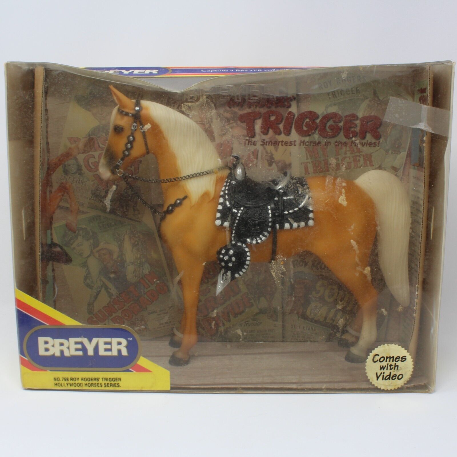 Breyer #758 Roy Rogers 'Trigger' Hollywood Horses Series Palomino No VHS Tape
