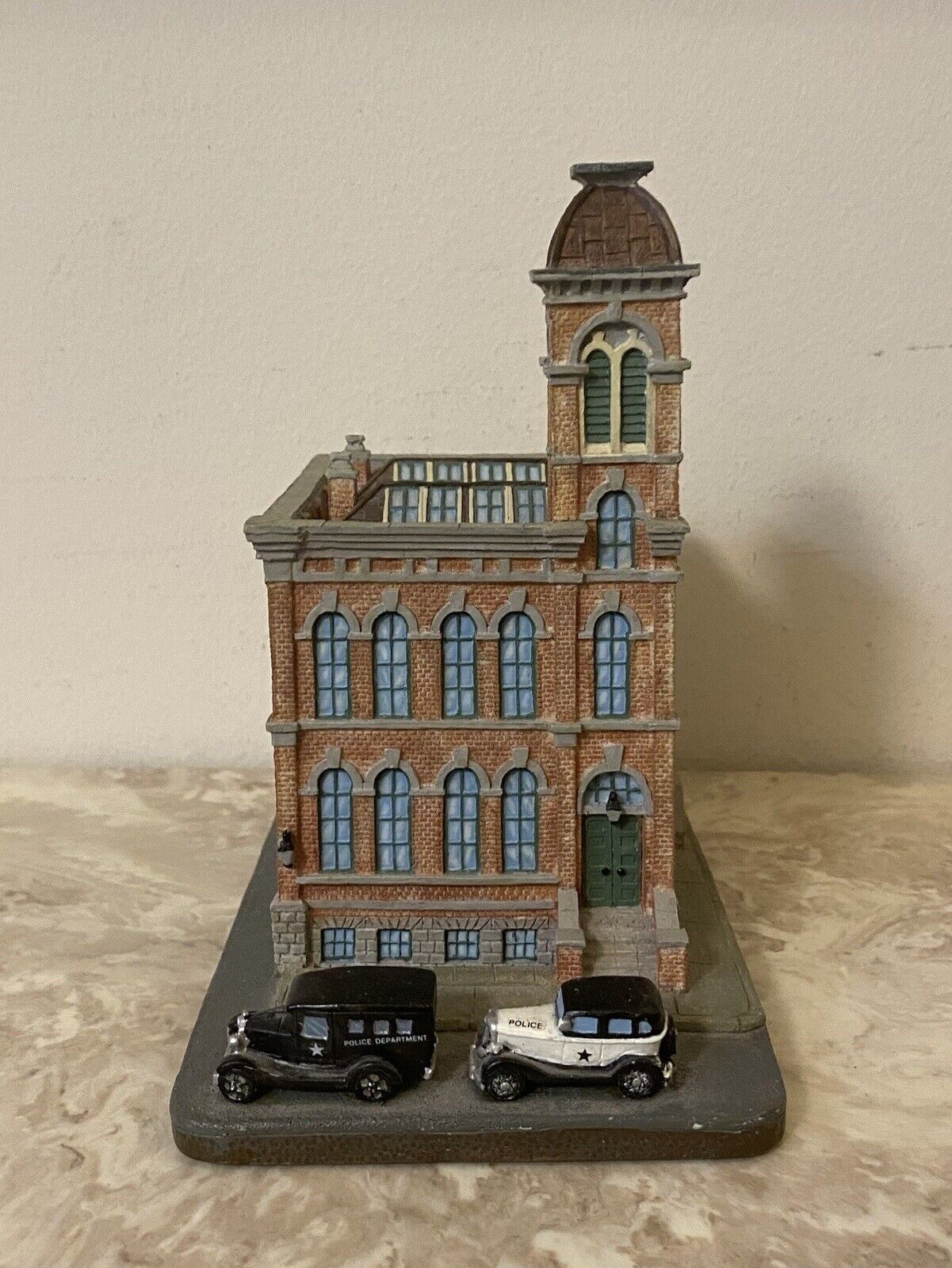 Vintage 1994 Danbury Mint East Chicago Avenue Police Department Building Station
