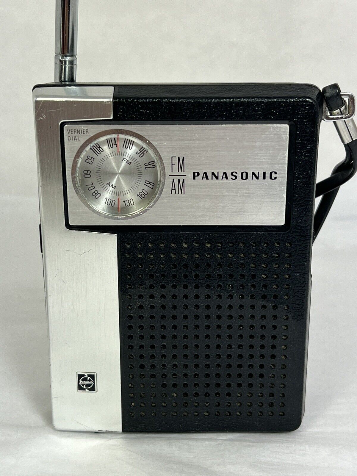 Vintage Panasonic RF-619 FM-AM Small Pocket Transistor Radio - Tested & Works