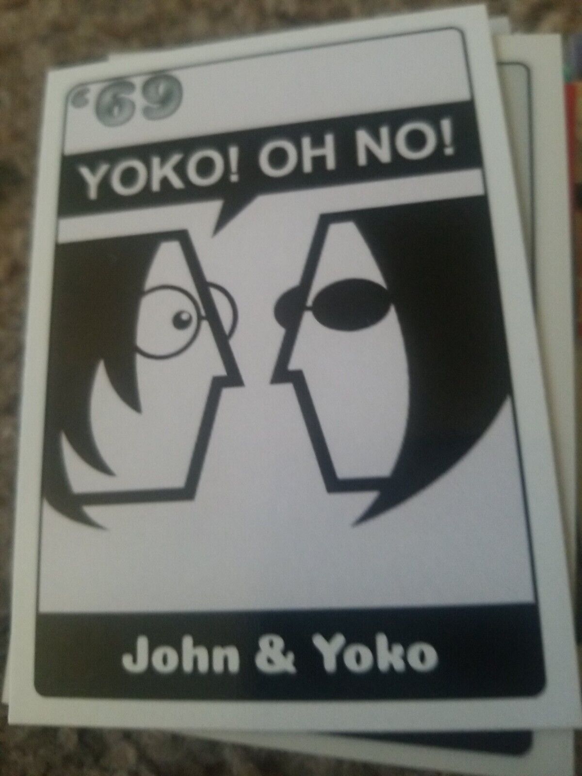 2019 Historic Autographs 1969 #\'d 63/99 John and Yoko Ono The Beatles 