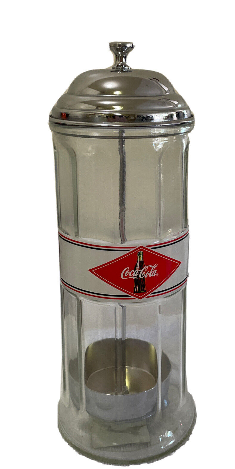 Vintage Genuine Coca Cola Countertop Straw Holder Dispenser