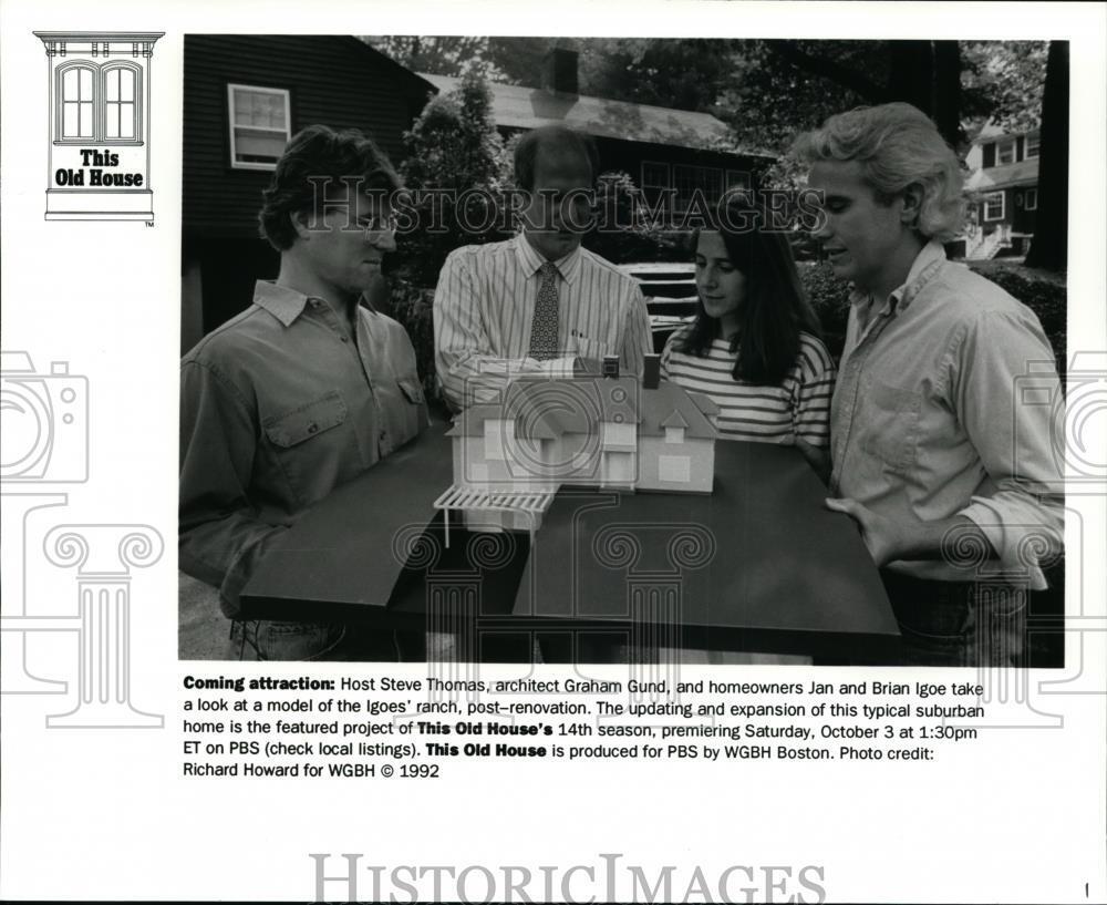 1992 Press Photo Steve Thomas and Graham Gund on This Old House. - cvp85302