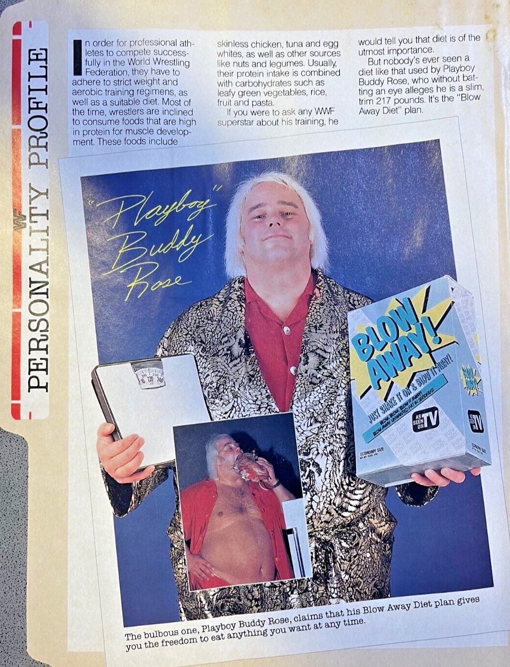 1993 WWF Wrestler Playboy Buddy Rose Paul E. Perschmann