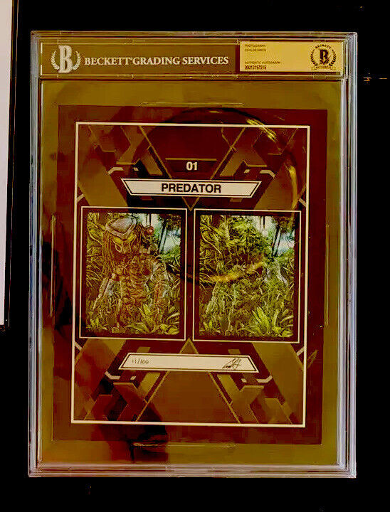PREDATOR LIMITED EDITION LENTICULAR CUYLER SMITH BGS AUTHENTIC AUTOGRAPH MINT