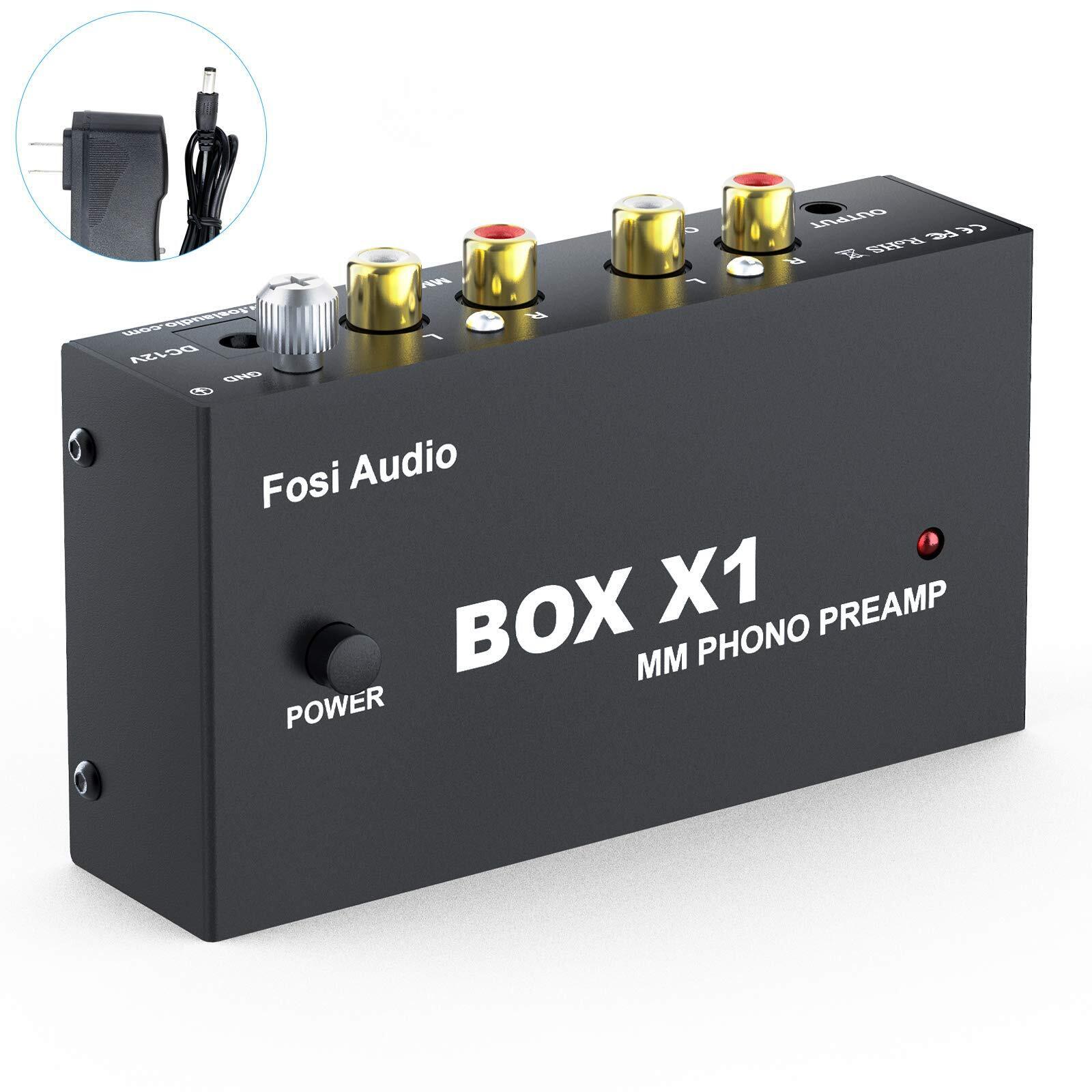 Fosi Audio Box X1 Phono Preamp Mm Portable Headphone Amplifier Super Compact