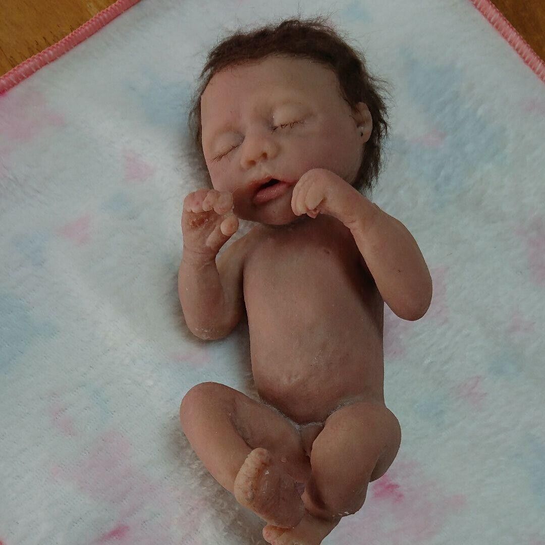 REBORN DOLL Full Body Silicone Cute Girl Baby H20cm