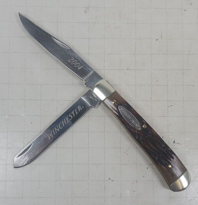 Winchester Trapper Model Collector’s Knife 2004 2 Blade Folding Knife