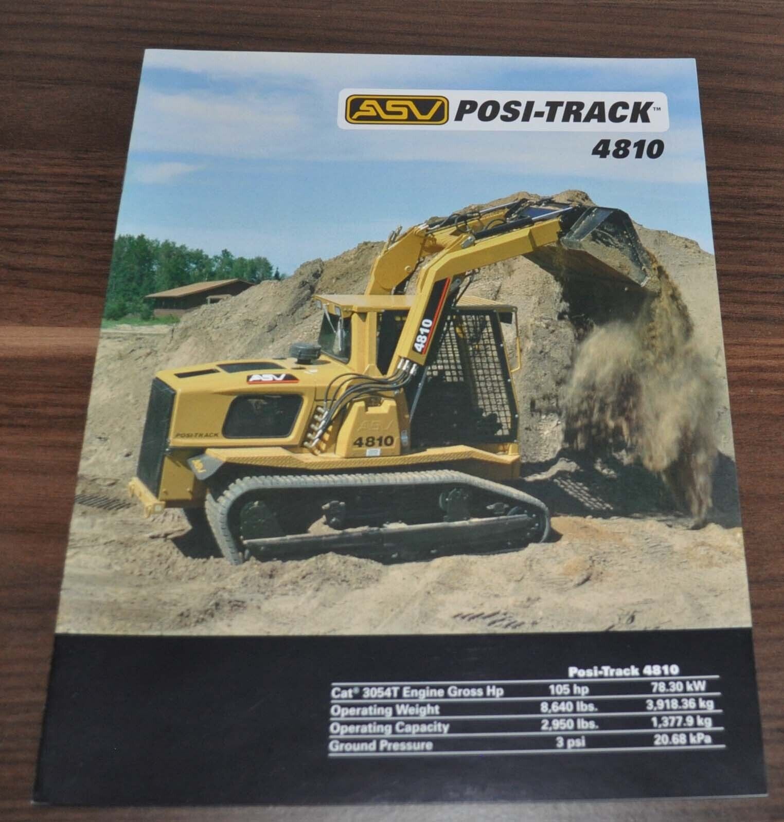 ASV Posi-Track Loader MD 4810 Crawler Tractor Specification Brochure Prospekt