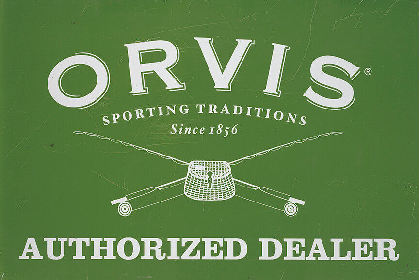 ORVIS AUTHORIZED DEALER ADVERTISING METAL SIGN