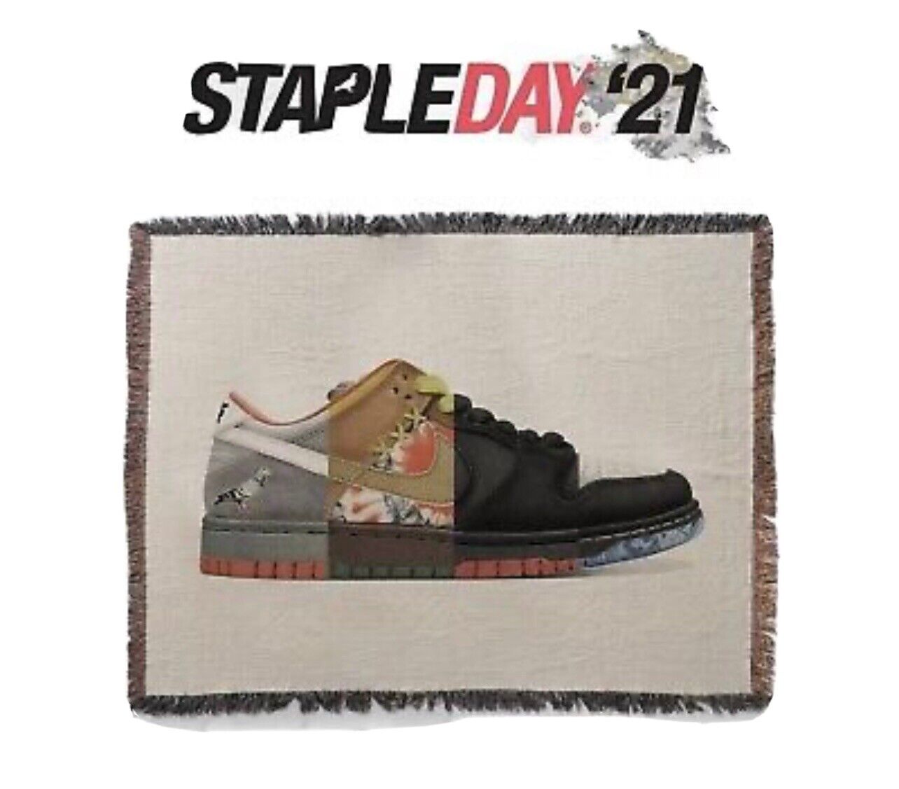 Nike Dunk Low Steph Morris X Staple Woven Blanket Pigeon Staple Day 2021 60”x80”