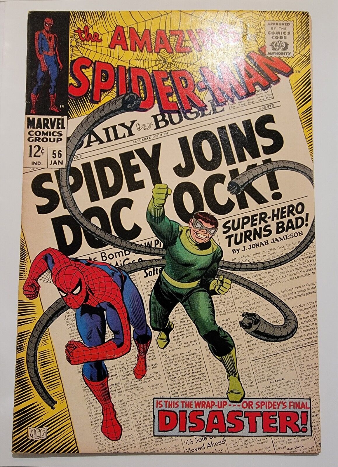 Amazing Spider-Man #56 VF- John Romita Sr 1968 Doc Ock App High Grade Silver Age