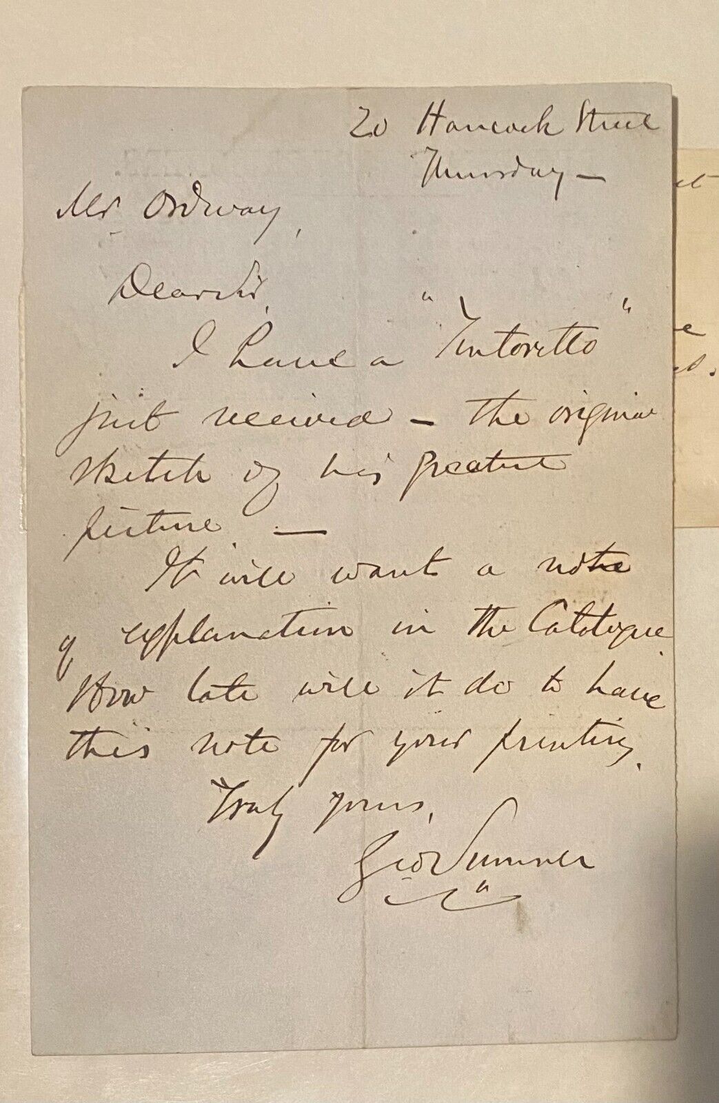 Mid 1800's Prisoner Reform Document w/ Signed George Sumner Letter Tintoretto MA